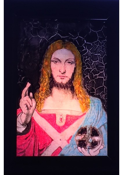Cam Üzerine Vitray Resmi