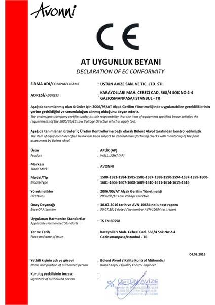 AP-1582-1E Eskitme Kaplama Aplik