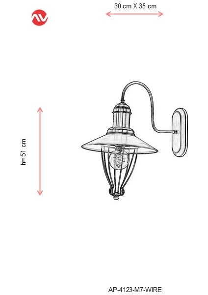 AP-4123-M7-WIRE Eskitme Kaplama Aplik