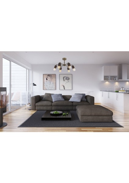 AV-1653-6E Eskitme Kaplama Modern Avize