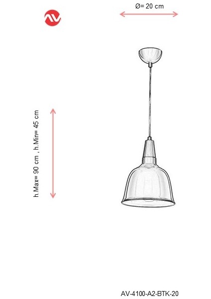 AV-4100-A2-BTK-20 Turkuaz Boyalı Modern Avize E27 Metal Ahşap 20cm fiyatları