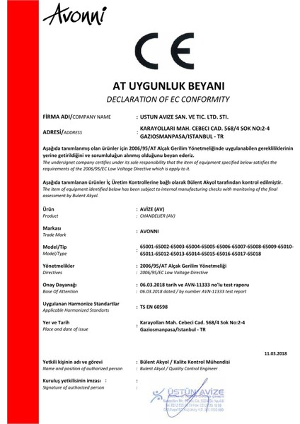 AV-65006-2BY Beyaz Boyalı Modern Avize E14 Ahşap 40x20cm modelleri