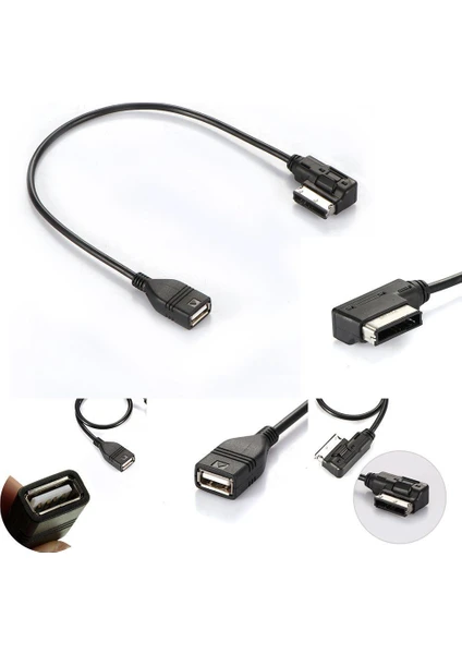 Audi Volkswagen Skoda AMI USB MMI MDI AUX - USB 2.0 Dişi Adaptör Sku3