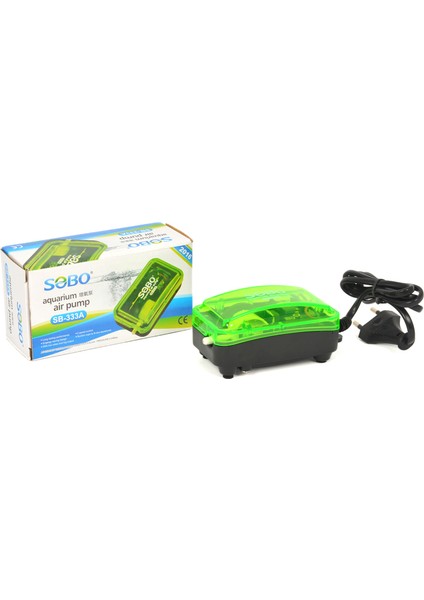 Sobo SB-333A Tek Çıkışlı Transparan Hava Motoru