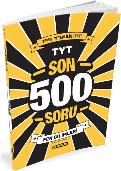 Hız Yayınları TYT Fen Bilimleri Son 500 Soru