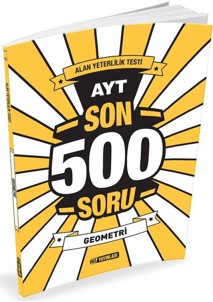 Hız Yayınları YKS 2. Oturum AYT Geometri Son 500 Soru