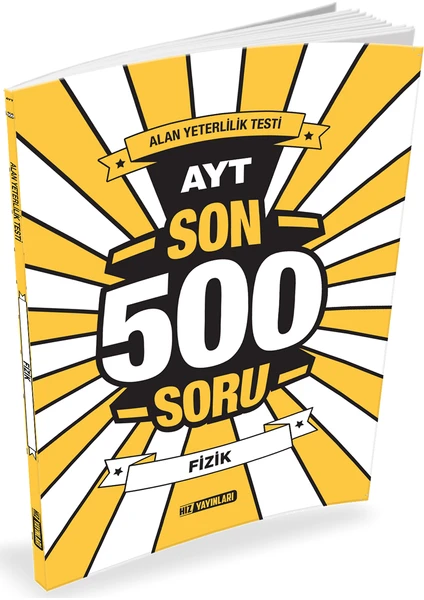 Hız Yayınları AYT Fizik Son 500 Soru