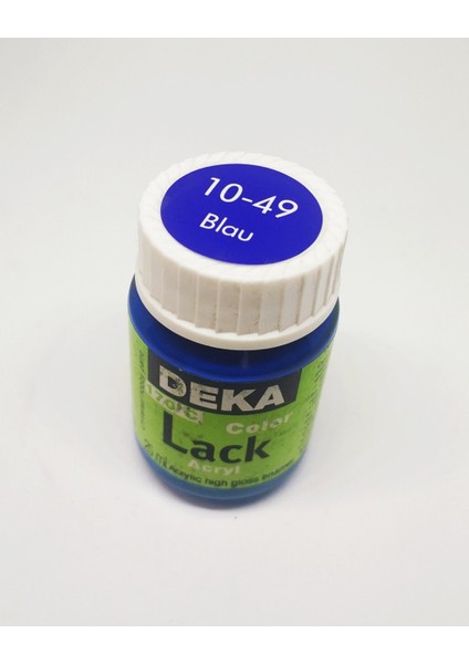 Color Lack Mavi Renk Enamel Boya 25 Ml