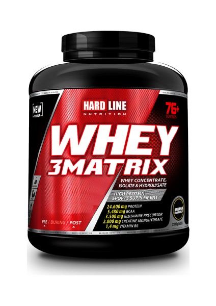 Hardline Whey 3Matrix 2300 Gr Muz