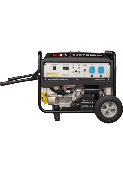 Jeneratör GJB7500E (7 Kva) Portatif Benzinli Jeneratör (Marşlı-İpli) Monofaze