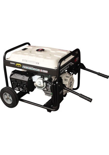 Jeneratör GJB7500E (7 Kva) Portatif Benzinli Jeneratör (Marşlı-İpli) Monofaze