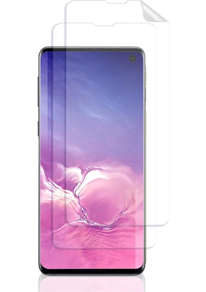 Case 4U Samsung Galaxy S10 Uyumlu Cam Ekran Koruyucu 360 Zum Body Şeffaf