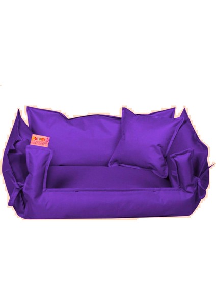 Pufumo Kedi Köpek Yatağı-Minderi Mor