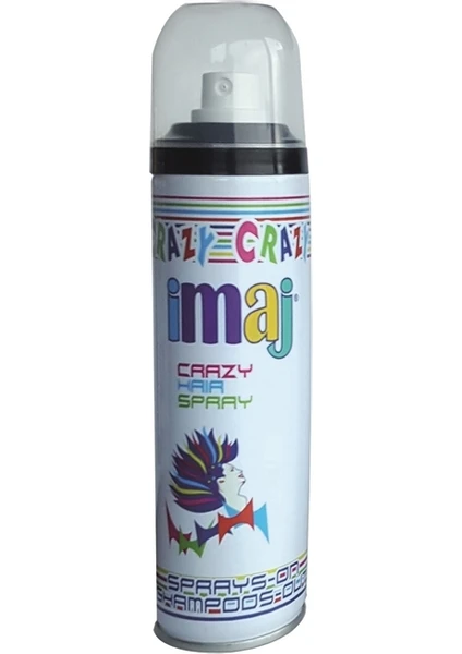 Imaj Crazy Saç Spreyi Siyah 100 ml