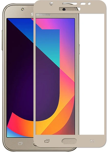 Samsung Galaxy J7 Pro J730 (Ön) 5D Full Gold Nano Premium Dayanıklı Ekran Koruyucu