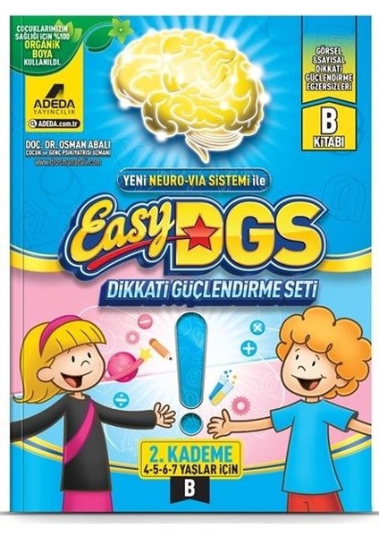 Easy Dikkati Güçlendirme Seti 4-7 Yaş B Kitapçığı - Osman Abalı