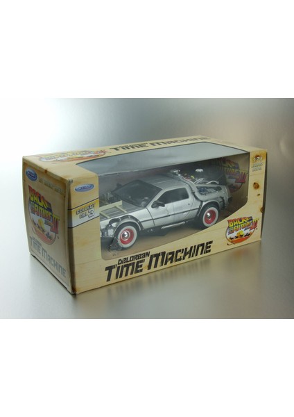 Geleceğe Dönüş Seri 3 Metal Model Araba Efsane Delorean 1:24Ölçek