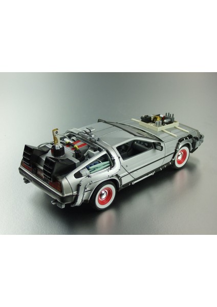 Geleceğe Dönüş Seri 3 Metal Model Araba Efsane Delorean 1:24Ölçek