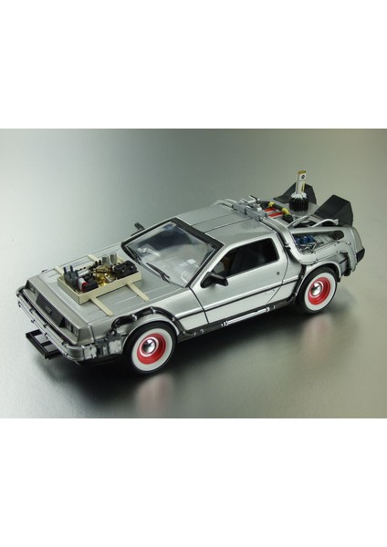 Geleceğe Dönüş Seri 3 Metal Model Araba Efsane Delorean 1:24Ölçek