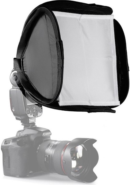 Tepe Flaşları İçin Raypro 23X23 Cm Flaş Softbox Difözör