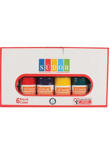 Ebru Boyası Set 6X25 Ml Damlalıklı Sd856