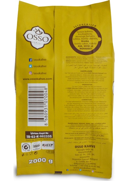 Osmanlı Kahvesi 2 kg