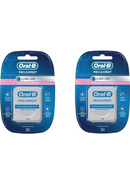 Diş İpi Pro-Expert Clinic Line 25 m 2 adet