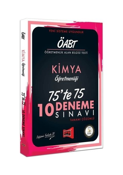 ÖABT Kimya Öğretmenliği 75’te 75 10 Deneme Sınavı