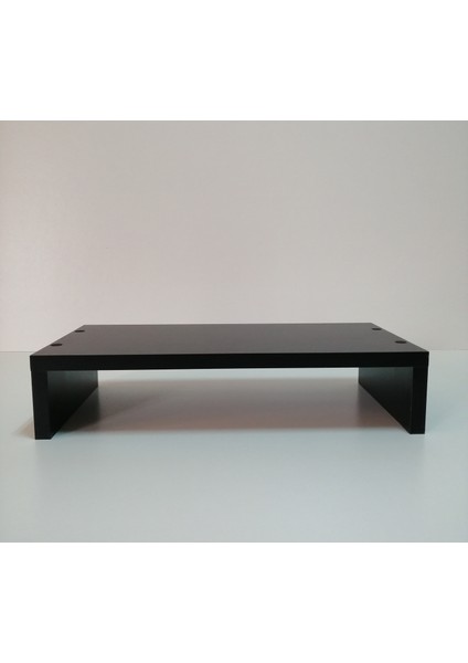 Masa Üstü Ekran Monitör Altı Yükseltici Sehpa Stant Organizer Siyah Yükseklik 6 cm