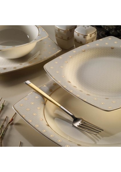 Bone Mare 62 Parça 10365 Desenli Yemek Takımı