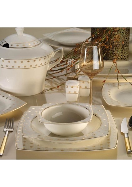 Bone Mare 62 Parça 10365 Desenli Yemek Takımı fiyatları