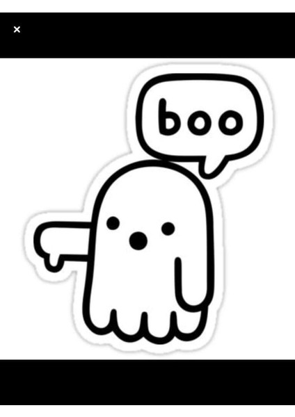 Areksan Boo Duvar Sticker 13cm