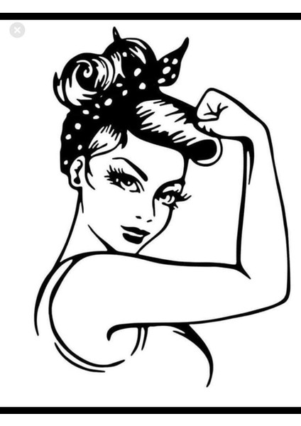 Areksan Kurdeleli Sporcu Kız Duvar Sticker 50cm