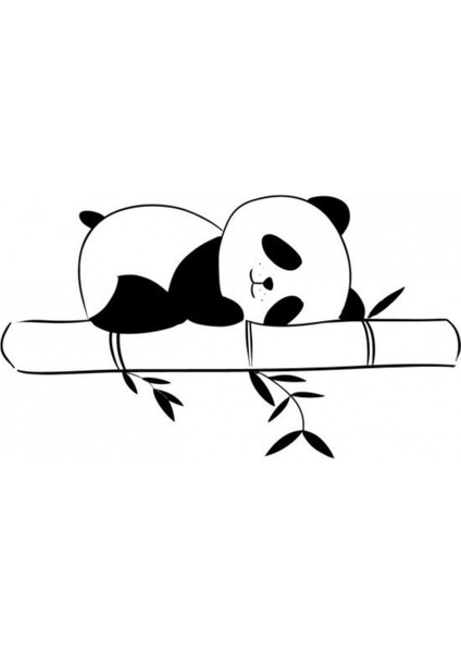Areksan Uykucu Panda Duvar Sticker 60cm