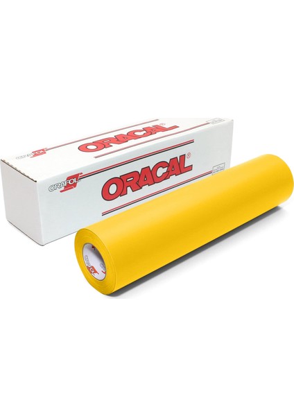 Oracal 641 Seri Mat Sarı Yapışkanlı Folyo (126cmx1mt)