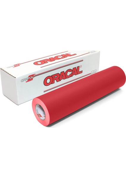 Oracal 641 Seri Mat Kırmızı Yapışkanlı Folyo (126cmx1mt)