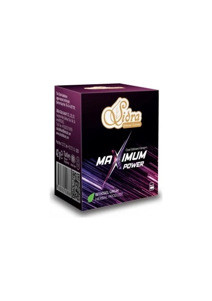 Maximum Power Bitkisel Karışımlı %100 Doğal Macun   (42 gr.