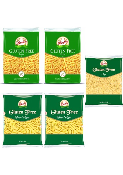 Glutensiz Makarna 5'Li Paket