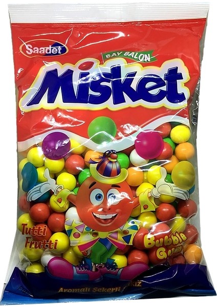 Bay Balon Tutti Frutti Aromalı Misket Sakız / Otomat Sakızı 1 kg (222 Adet)