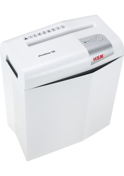 HSM SHREDSTAR S5 Evrak İmha / Kağıt Kırpma Makinesi - Düz/şerit kesim - 6mm - 12lt