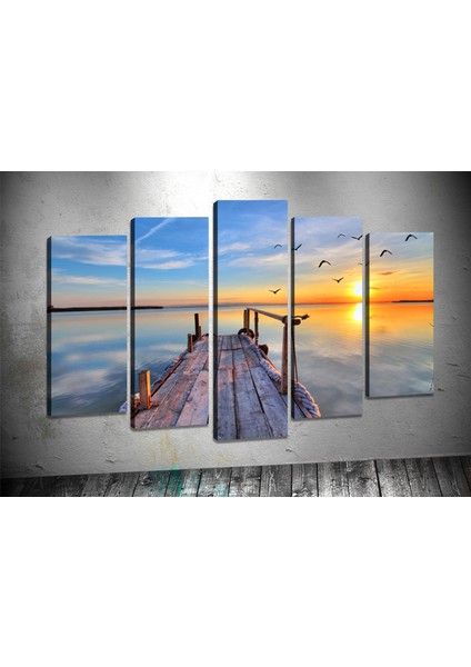 Tablocenter 5 Parçalı Manzara Kanvas Tablo 60 x 100 cm