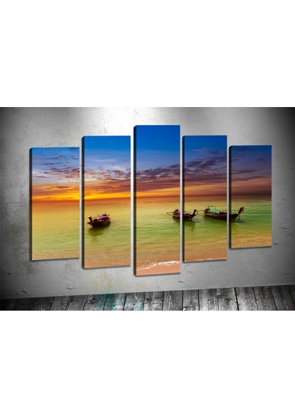 Tablocenter 5 Parçalı Manzara Kanvas Tablo 60 x 100 cm