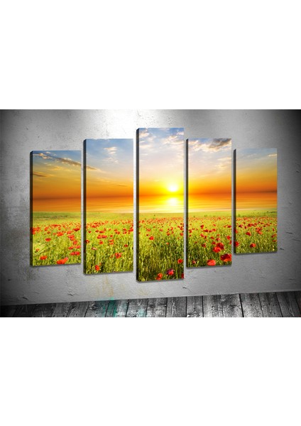 Tablocenter 5 Parçalı Manzara Kanvas Tablo 60 x 100 cm
