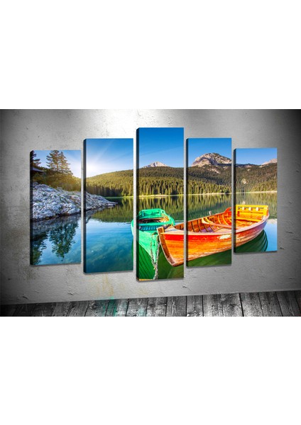 Tablocenter 5 Parçalı Manzara Kanvas Tablo 80 x 125cm