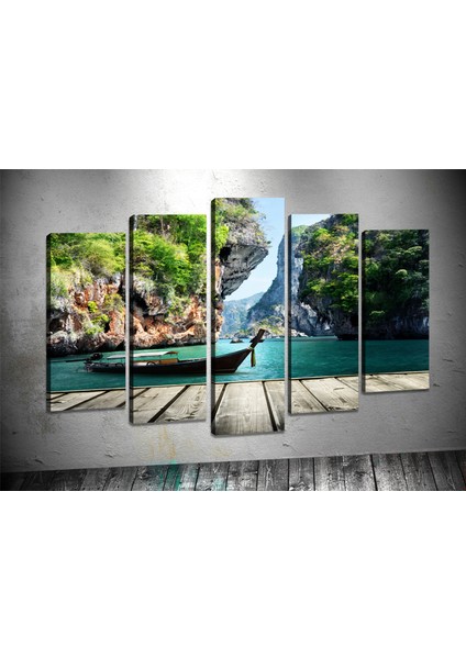 Tablocenter 5 Parçalı Manzara Kanvas Tablo 60 x 100 cm