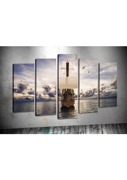 Tablocenter 5 Parçalı Manzara Kanvas Tablo 60 x 100 cm