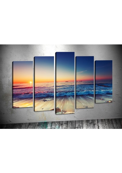 Tablocenter 5 Parçalı Manzara Kanvas Tablo 100 x 150cm