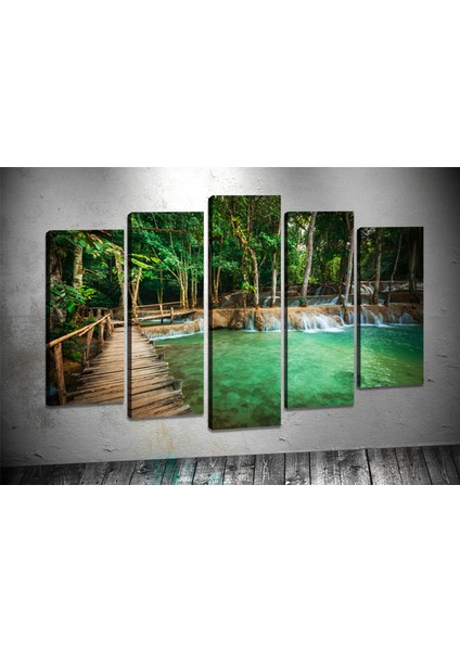 Tablocenter 5 Parçalı Manzara Kanvas Tablo 80 x 125cm