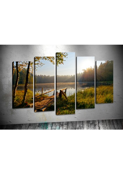 Tablocenter 5 Parçalı Manzara Kanvas Tablo 80 x 125cm