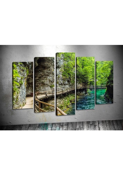 Tablocenter 5 Parçalı Manzara Kanvas Tablo 60 x 100 cm
